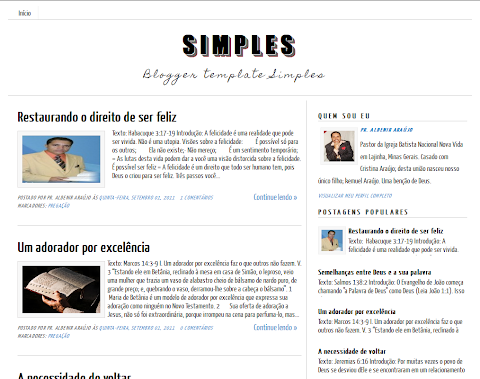 Simple Blogspot Templates Free