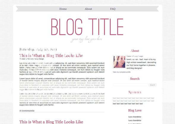 Simple Blogspot Templates Html