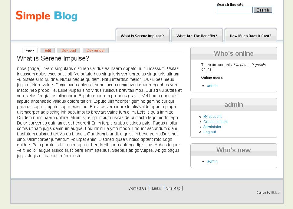 Simple Blogspot Templates Html