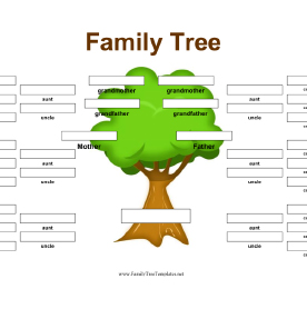 Simple Family Tree Template For Kids