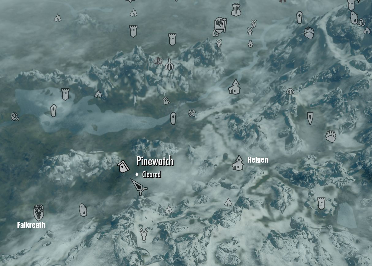 Skyrim Locations Map