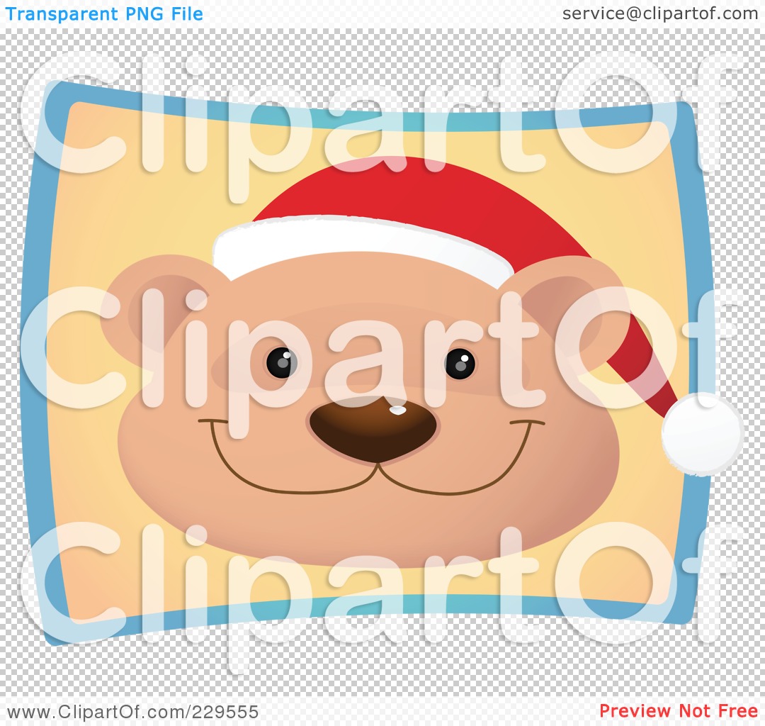 Smiley Face With Santa Hat Clipart