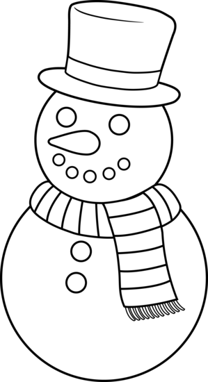Snowman Cartoon Drawing