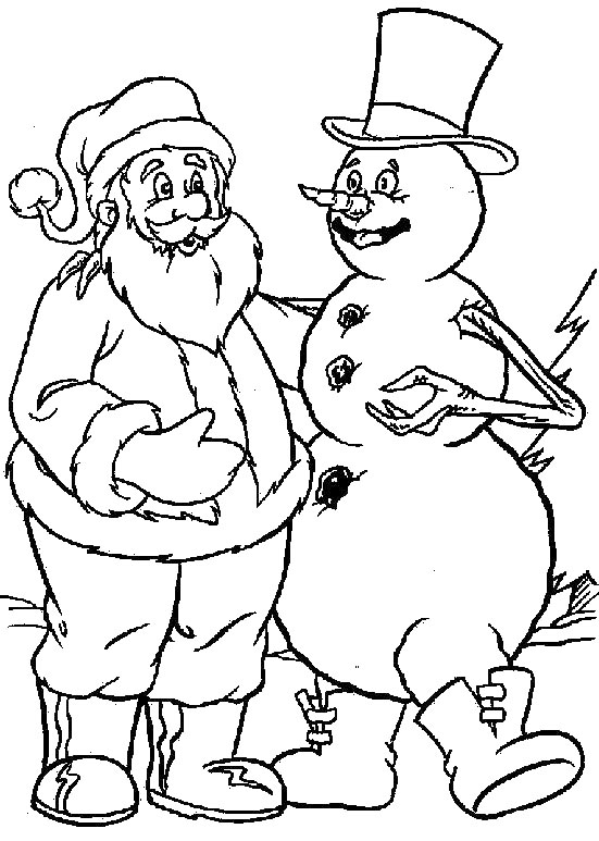 Snowman Coloring Pages For Kids
