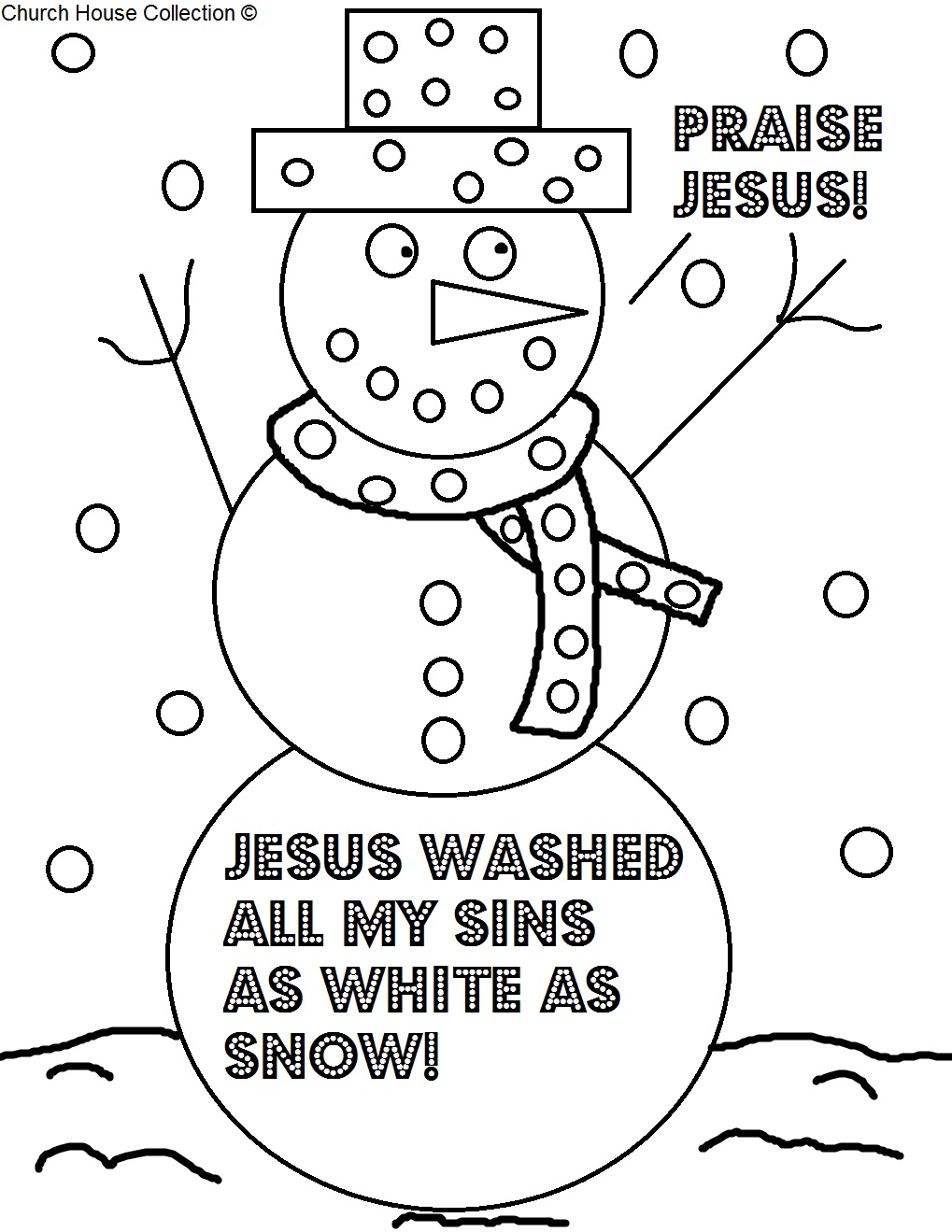 Snowman Coloring Pages For Kids Printable