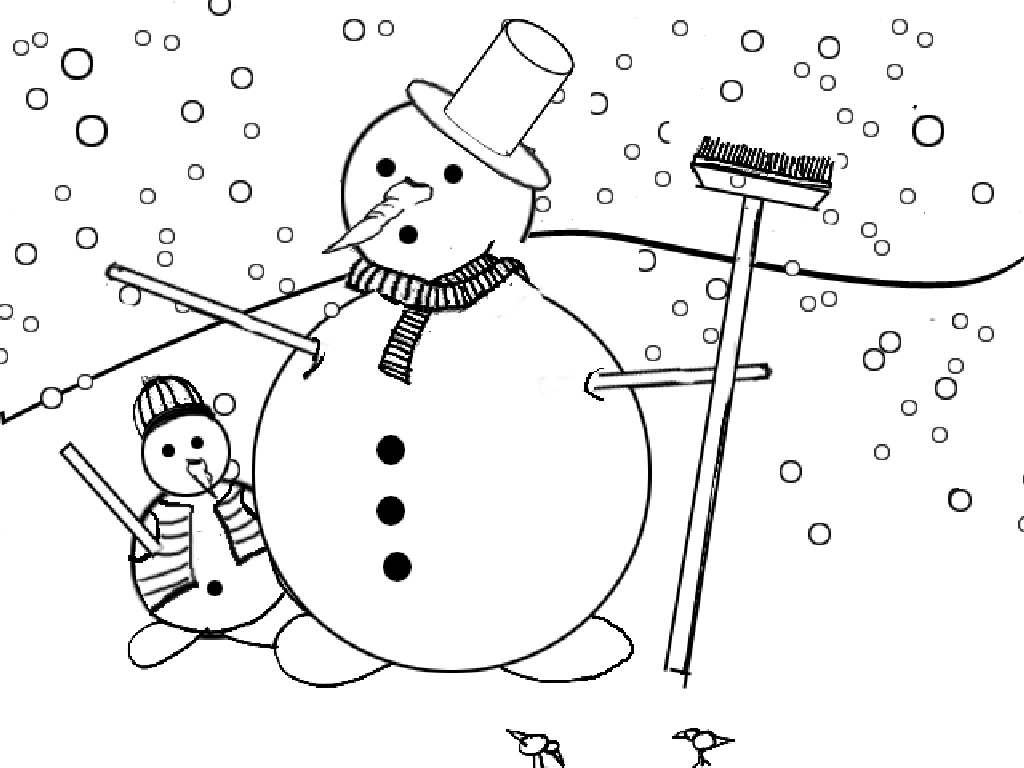 Snowman Coloring Pages Print