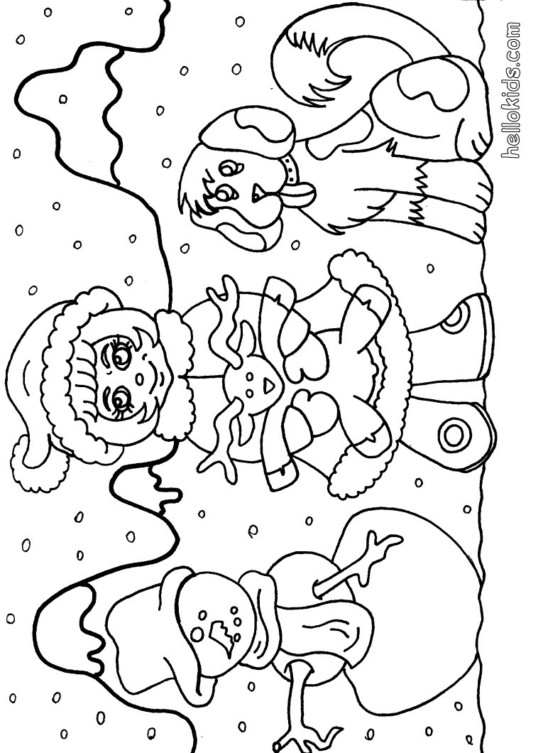 Snowman Pictures To Color