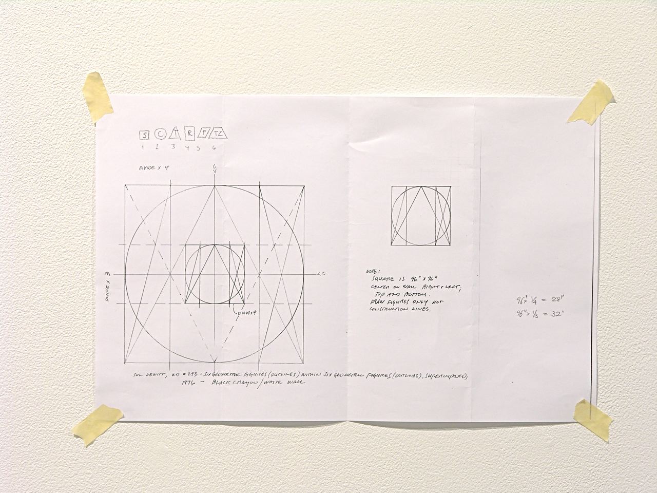 Sol Lewitt Instructions For Wall Drawings