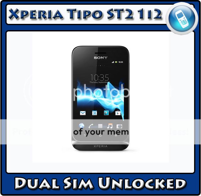 Sony Ericsson Xperia Tipo Dual Sim St21i2 Black Specification