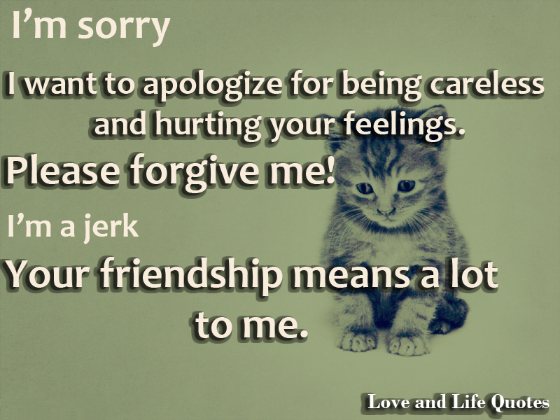 Sorry Friendship Quotes