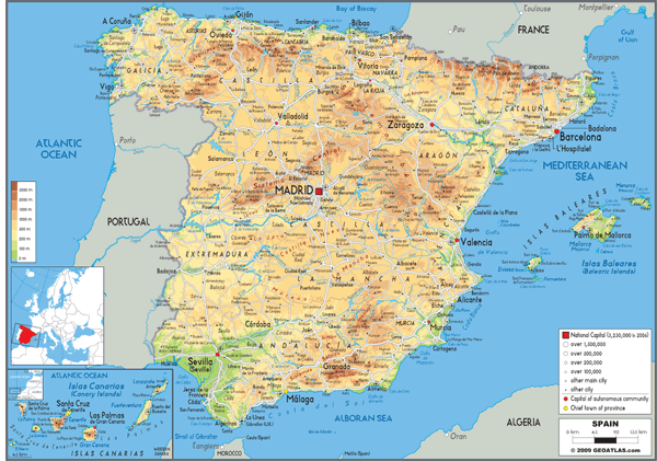 Spain Barcelona Map