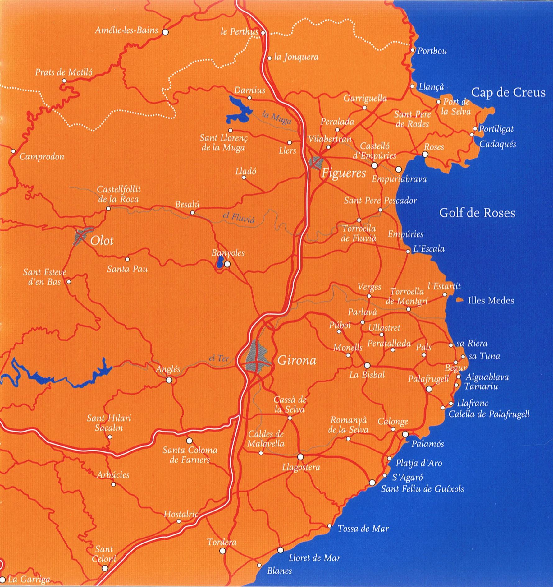 Spain Map Costas
