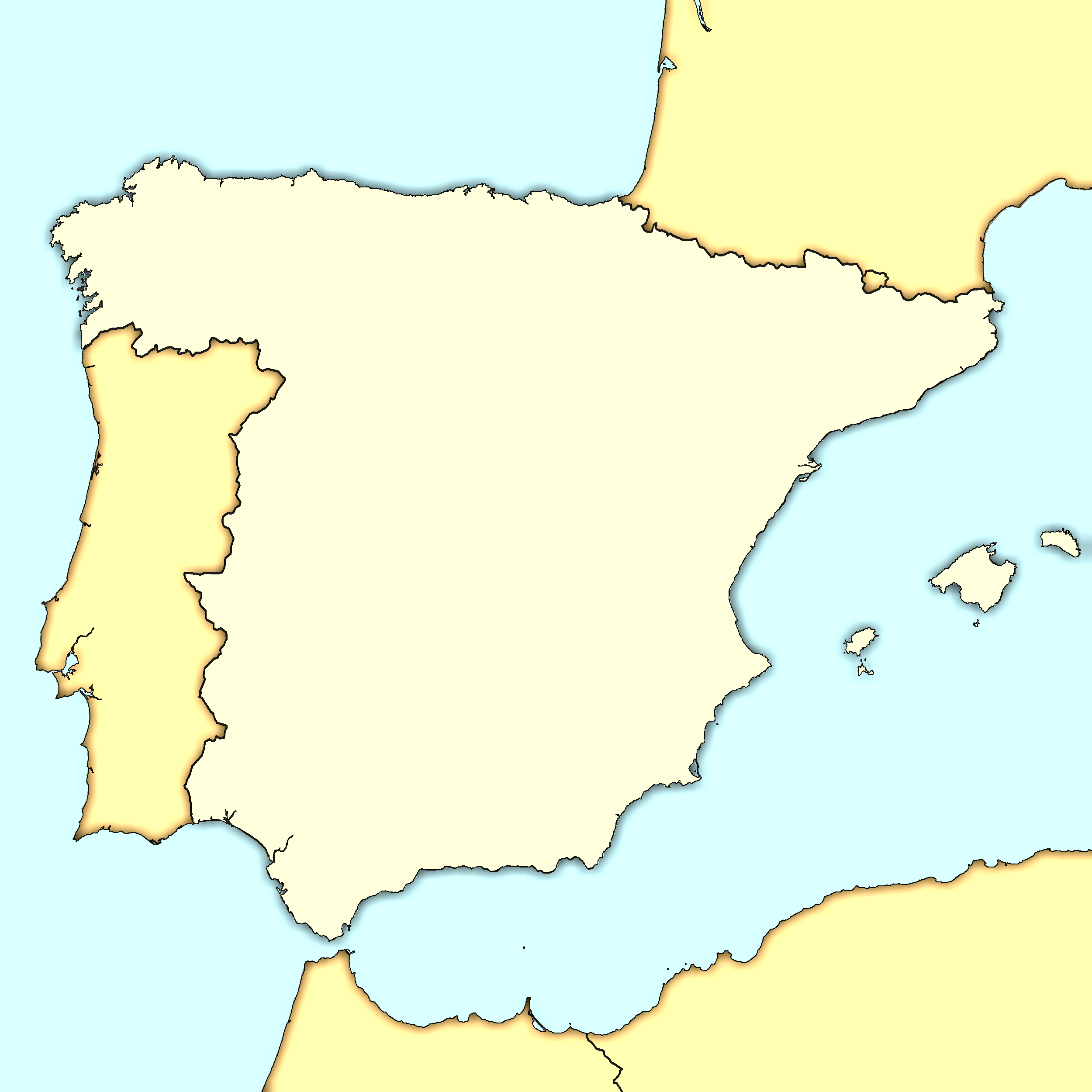 Spain Map Outline