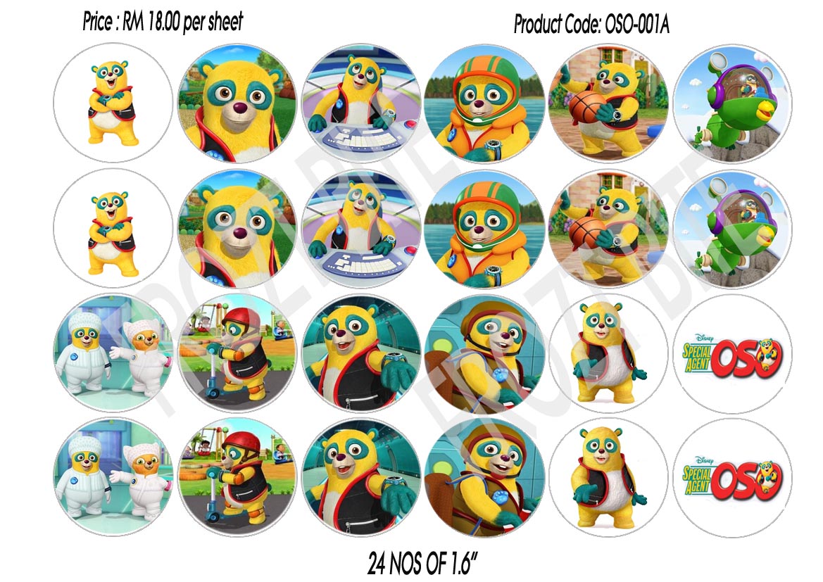 Special Agent Oso Pictures To Print