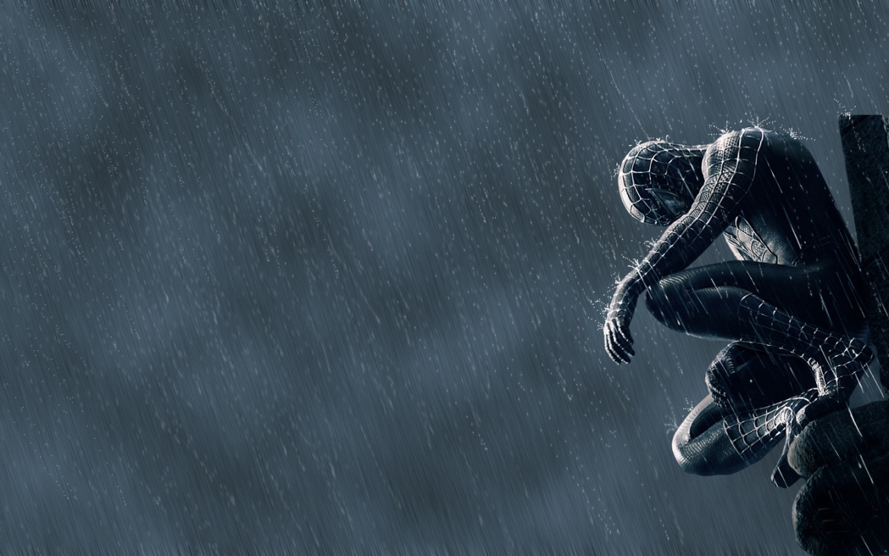 Spiderman Logo Wallpaper Black