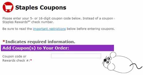 Staples Coupon Codes December 2012