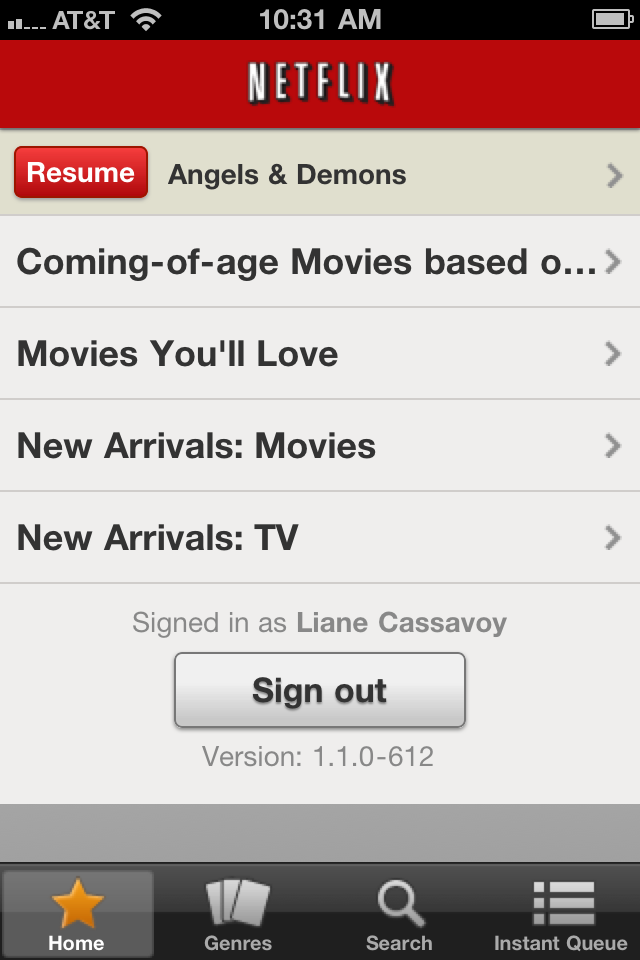 Streaming Movies Iphone App