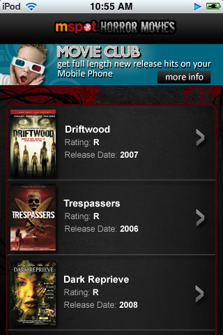 Streaming Movies Iphone App