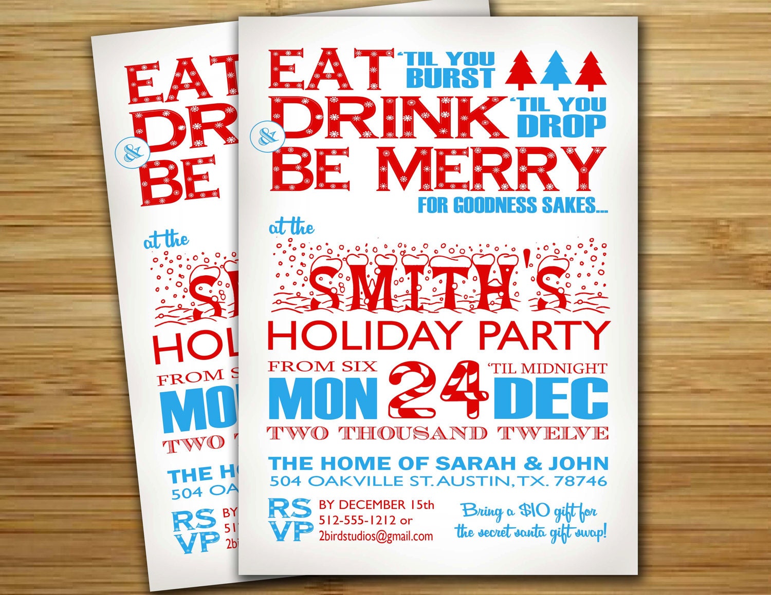 Tacky Christmas Party Invitations Wording