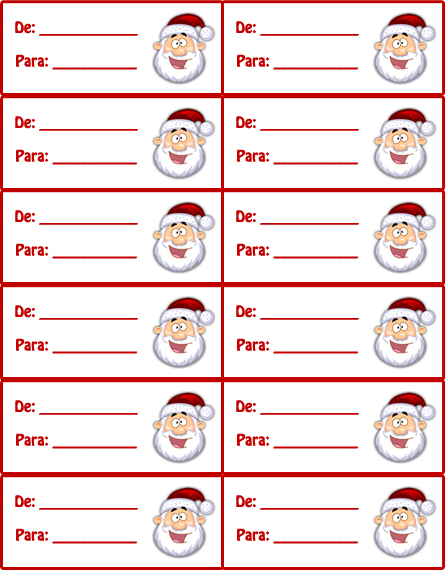 Tags De Natal Para Imprimir