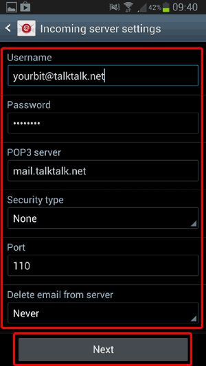 Talktalk Email Address