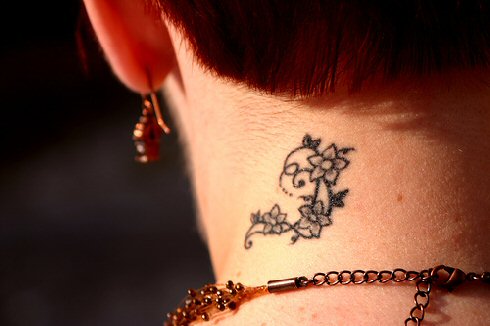 Tattoos For Girls On Back Of Neck