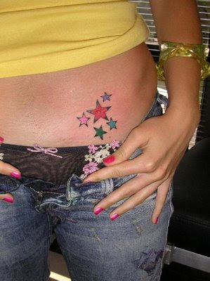 Tattoos For Girls On Hip Stars