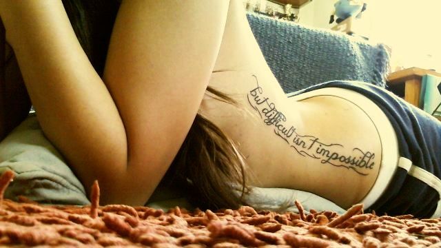 Tattoos For Girls On Ribs Quotes