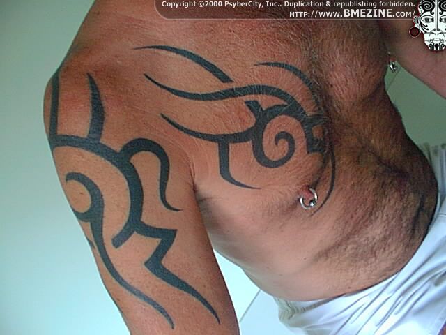 Tattoos For Men On Chest Tribal