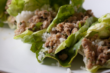 Thai Ground Chicken Lettuce Wraps Recipe