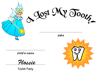 Tooth Fairy Letter Templates Free