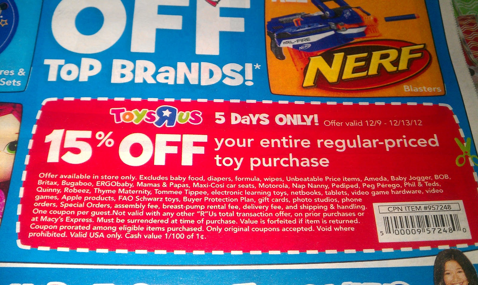 Toys R Us Printable Coupons 2012