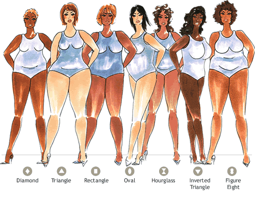 Types Of Women Body Shapes