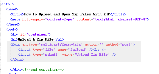 Upload File Php Form