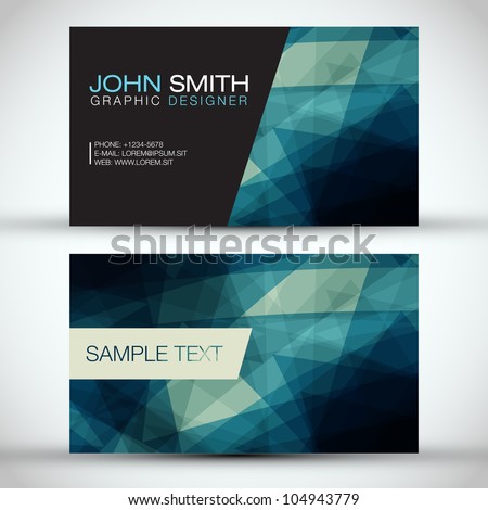 Vector Business Card Design Free Download