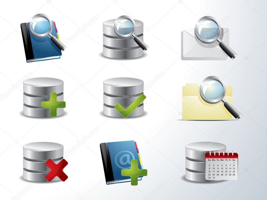 Vector Database Icons.html