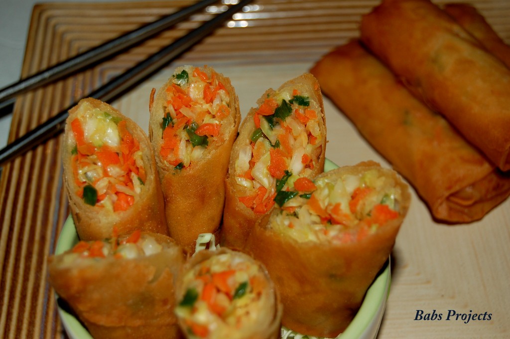 Vegetable Spring Rolls Recipe In Hindi