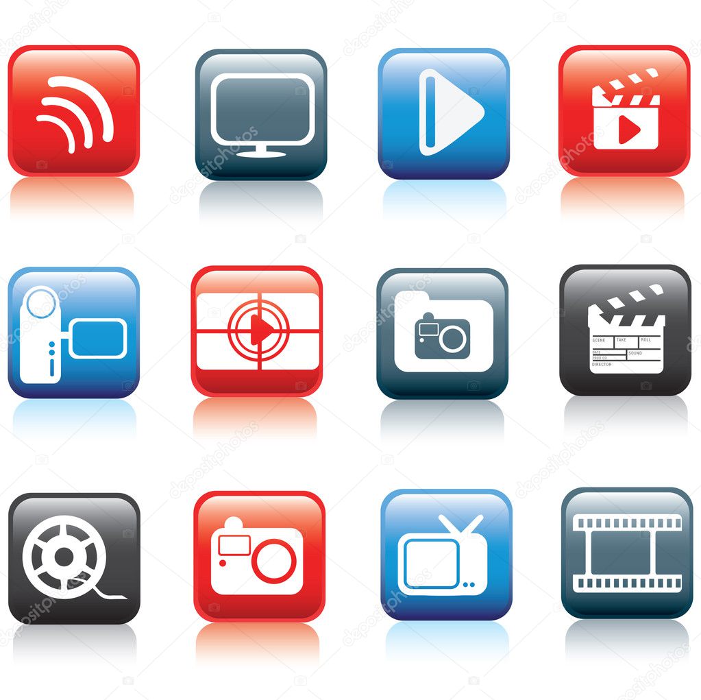 Video Icon Set