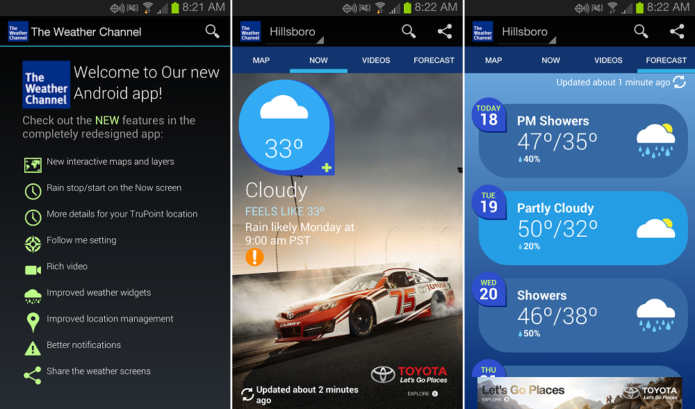 Weather Channel Application