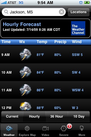 Weather Channel Symbols Iphone