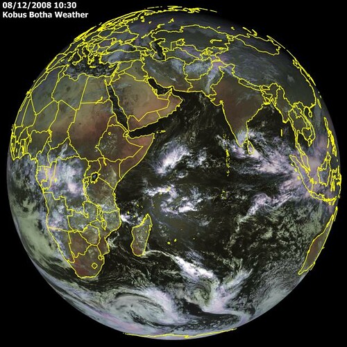 Weather Map Indian Ocean