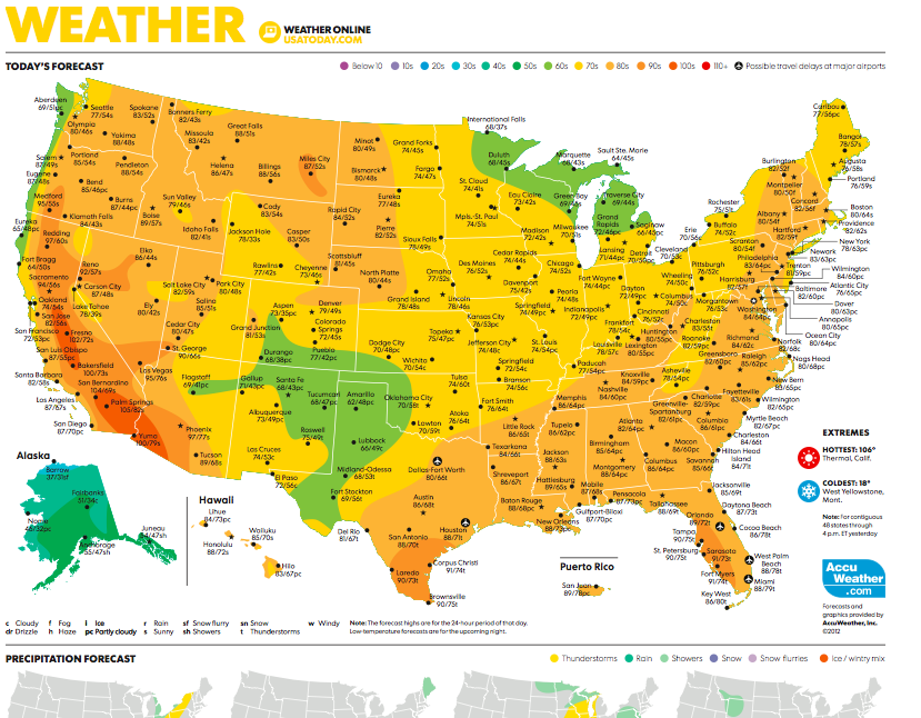 Weather Map Usa
