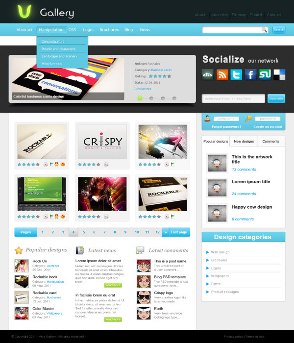 Web Templates Psd File Download