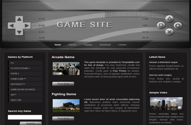Website Design Templates Free In Html