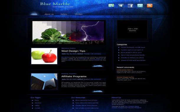 Website Design Templates Free In Html