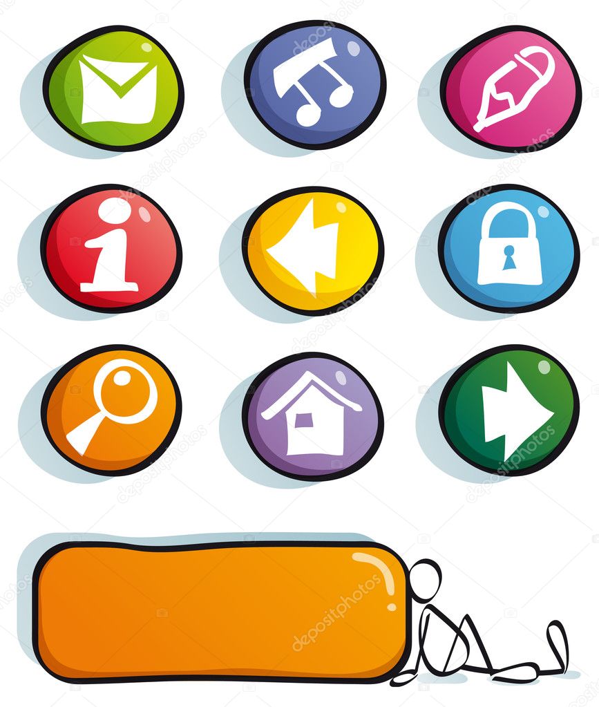 Website Icons And Buttons