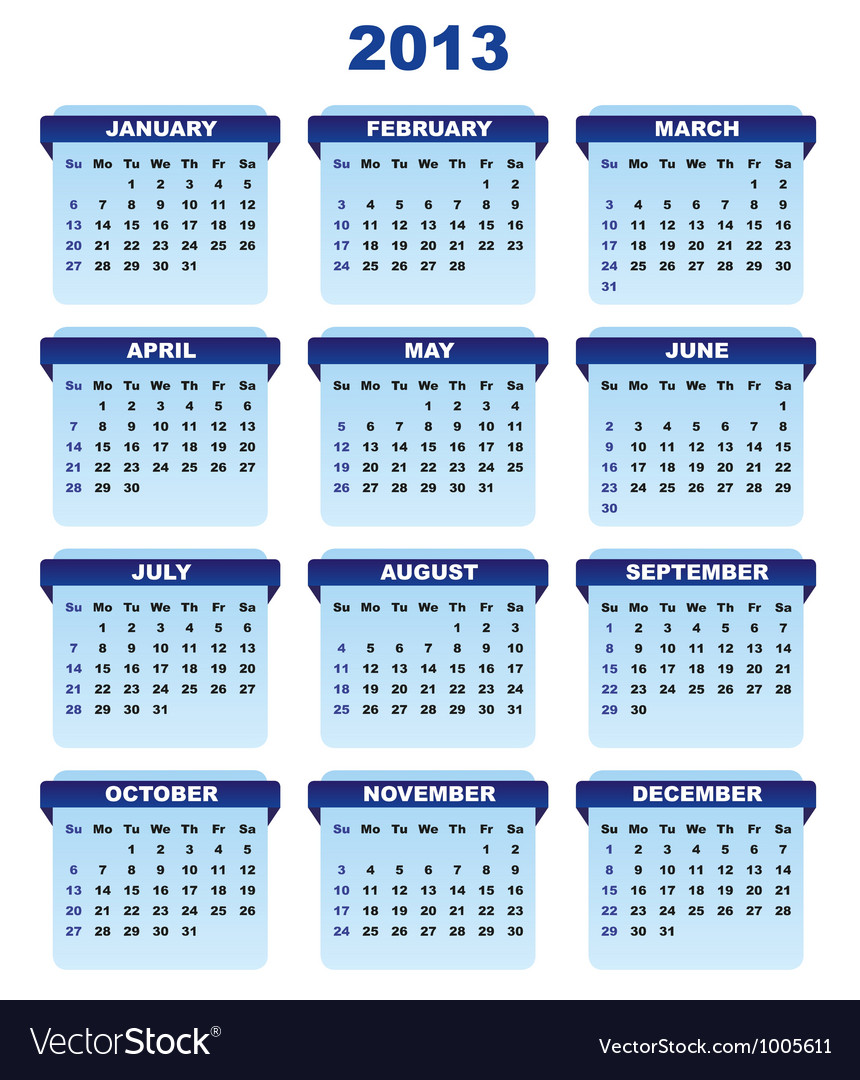 Weekly Calendar 2013 Download