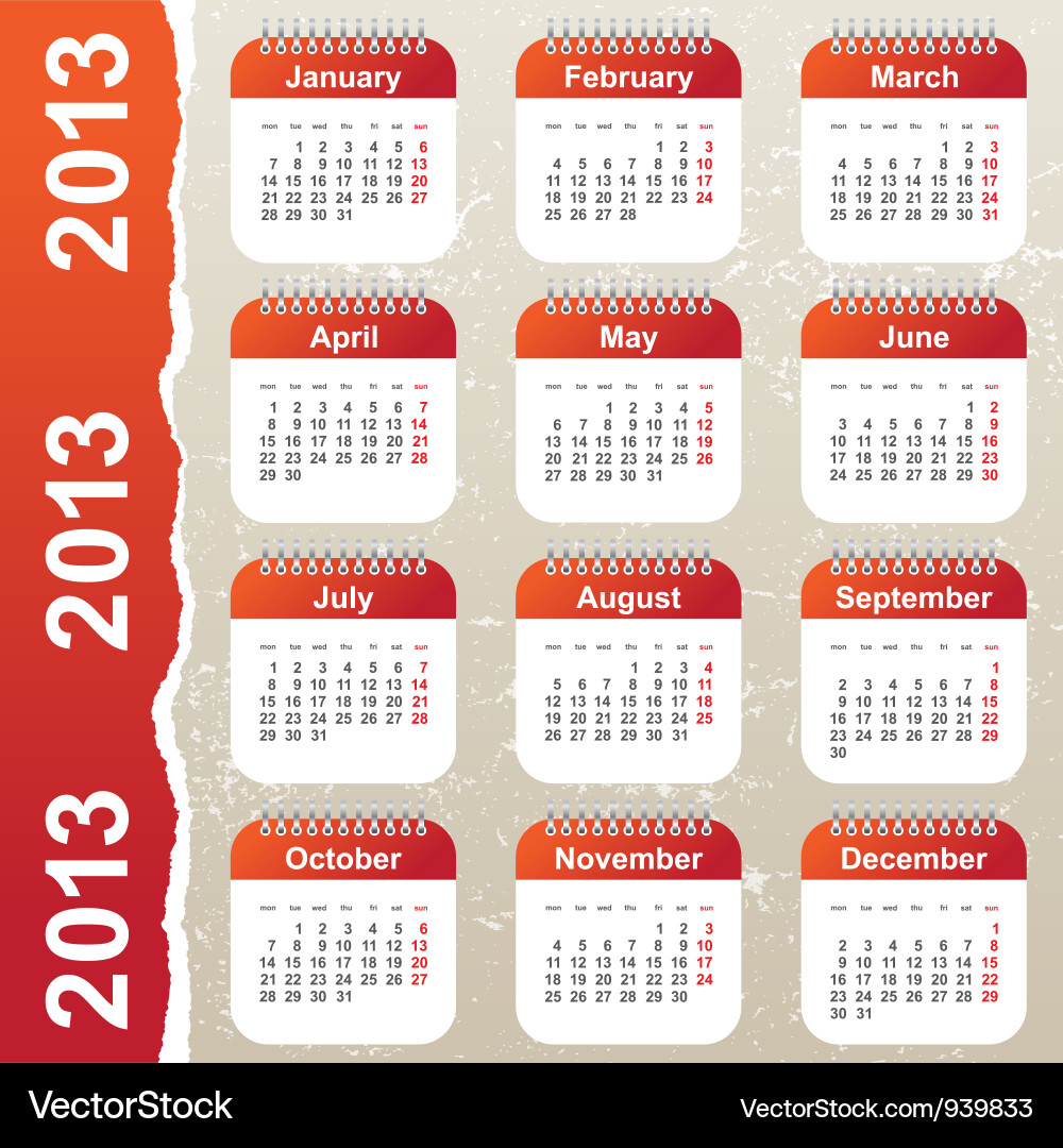Weekly Calendar 2013 Download