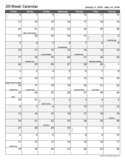 Weekly Calendar 2013 Excel