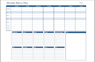 Weekly Planner Template Excel 2012